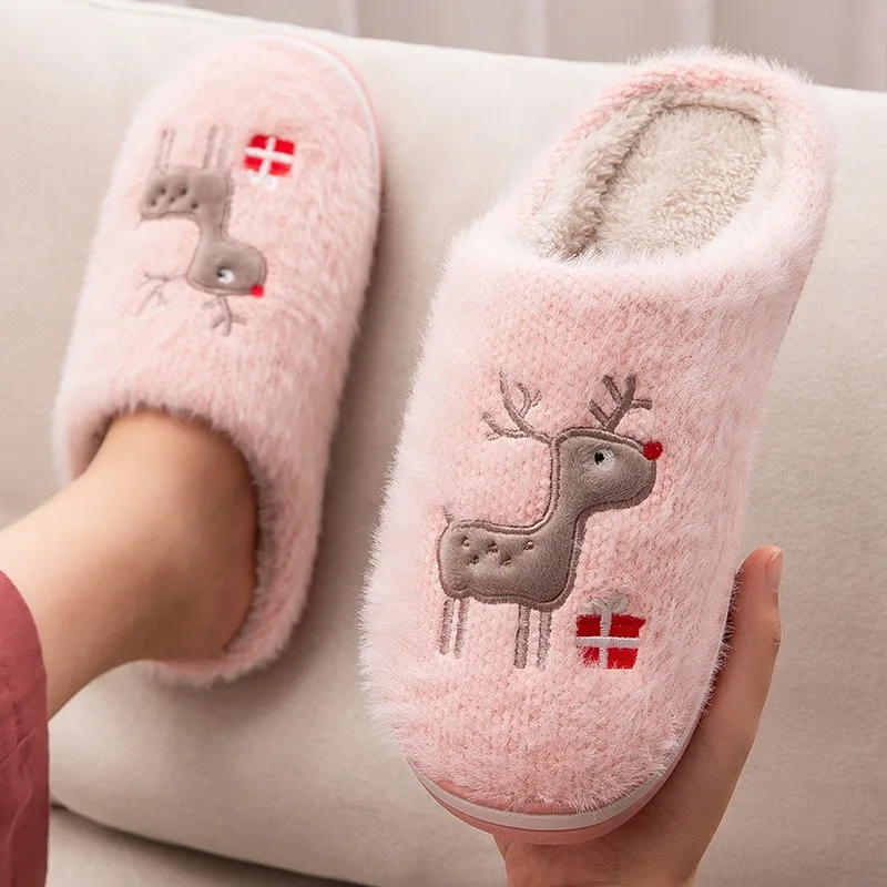 2021 Winter House Slippers Cartoon Deer Slip On Fluffy Warm Casual Shoes Men Lady Girl Indoor Bedroom Fur Slides Zapatillas
2021 Winter House Slippers Cartoon Deer Slip On Fluffy Warm Casual Shoes Men Lady Girl Indoor Bedroom Fur Slides Zapatillas