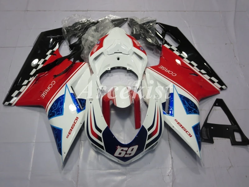 New ABS Whole Fairings kit Fit for Ducati 848 evo 1098 1198 2007 2008 2009 2010 2011 07 08 09 10 11 Bodywork set 69 
New ABS Whole Fairings kit Fit for Ducati 848 evo 1098 1198 2007 2008 2009 2010 2011 07 08 09 10 11 Bodywork set 69
