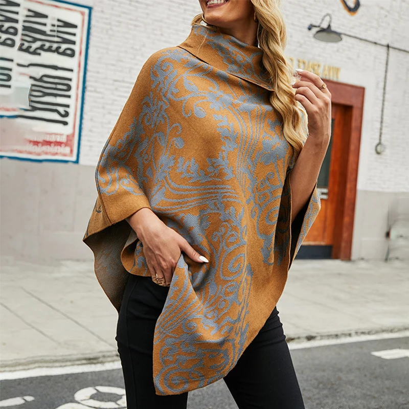Fashion Street Batwing Sleeve Cloak Tops Winter Scarf Collar Casual Loose Manteau Lady Autumn Elegant Cape Shawl Coats Pullovers
Fashion Street Batwing Sleeve Cloak Tops Winter Scarf Collar Casual Loose Manteau Lady Autumn Elegant Cape Shawl Coats Pullovers