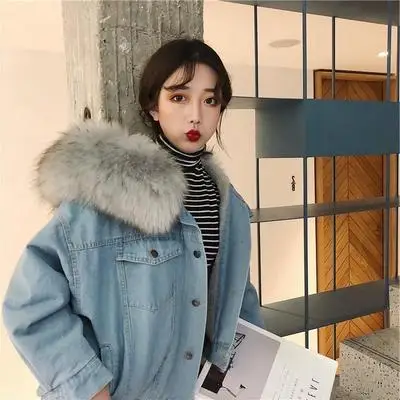 denim woolen cotton-padded thickened collar women's hats and velvet spring bf student warm cotton-padded jackets
denim woolen cotton-padded thickened collar women's hats and velvet spring bf student warm cotton-padded jackets