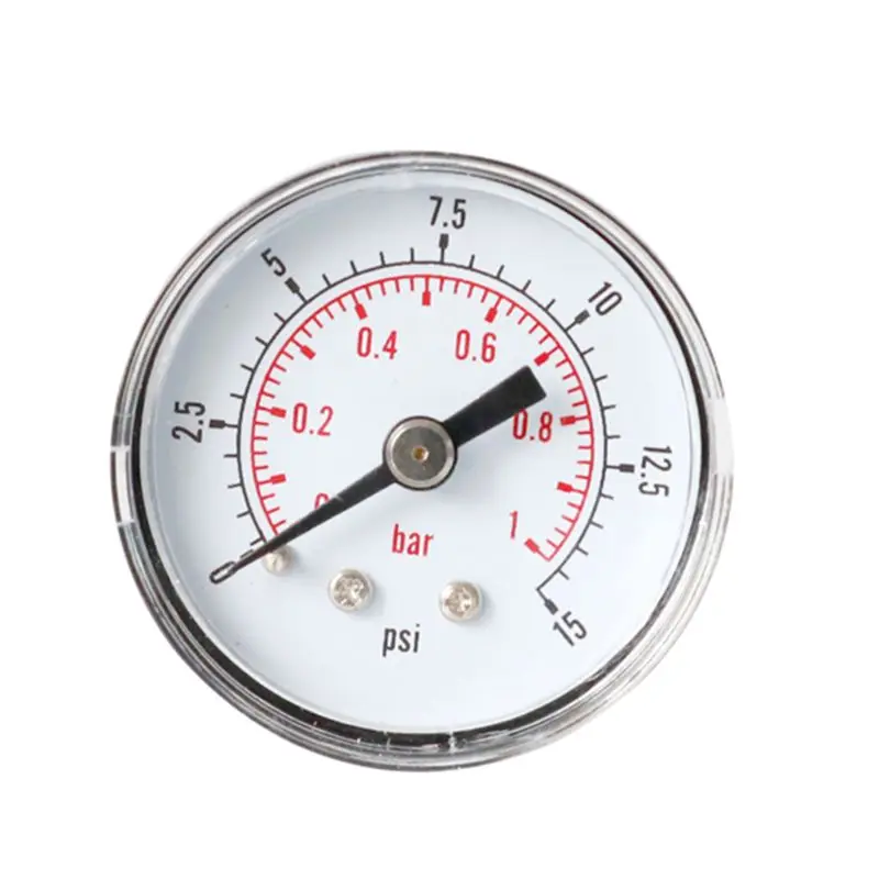 Pressure Gauge 40mm 1/8 BSPT Rear Back 15-300 PSI & Bar for Air Gas Wate Fuel C90A 15-30 | Инструменты
