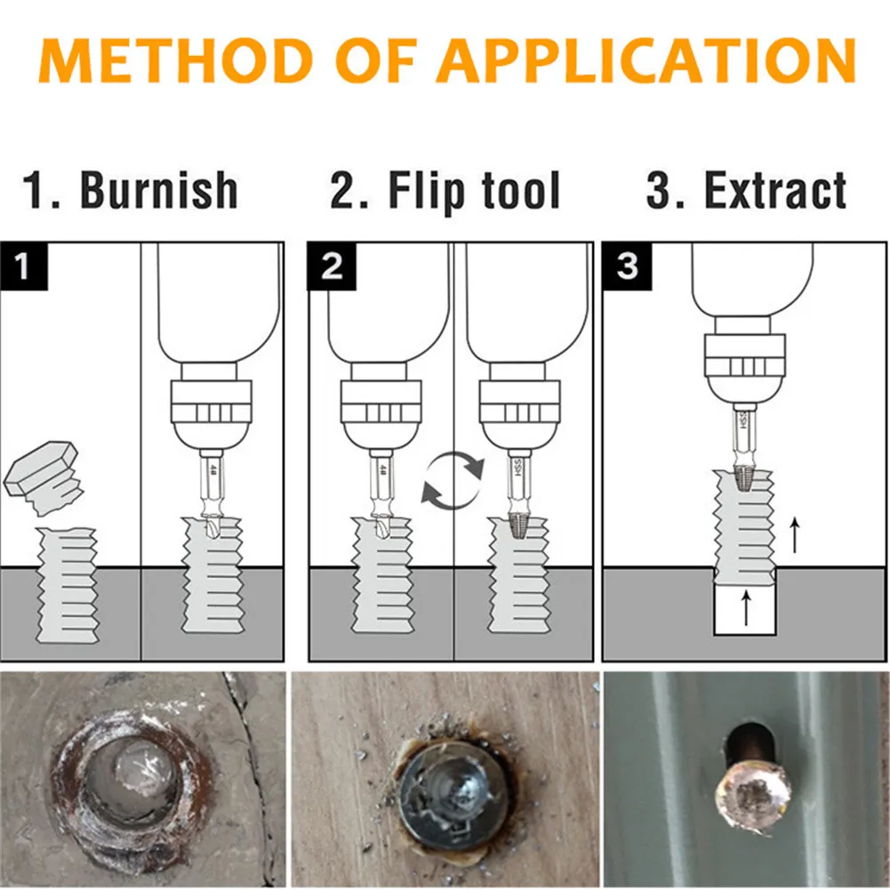 6Pcs Easily Take Out Broken Screw Bolt Remover Stripped Screws Extractor Demolition Tools Damaged Screw Extractor Drill Bit Set
6Pcs Easily Take Out Broken Screw Bolt Remover Stripped Screws Extractor Demolition Tools Damaged Screw Extractor Drill Bit Set