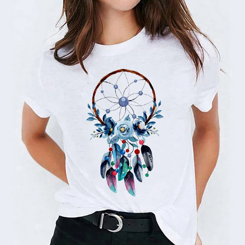 2021 Summer loose short sleeve Feather Flower Vintage Casual 90s Print Women's T-shirt Lady Top Graphic Ladies Female kawaii Tee
2021 Summer loose short sleeve Feather Flower Vintage Casual 90s Print Women's T-shirt Lady Top Graphic Ladies Female kawaii Tee