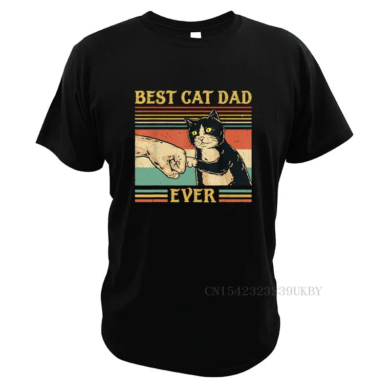 Best Cat Dad Ever Paw Fist Bump Fit T-Shirts Vintage Retro Gift Men Premium T Shirt 100% Cotton Tops
Best Cat Dad Ever Paw Fist Bump Fit T-Shirts Vintage Retro Gift Men Premium T Shirt 100% Cotton Tops
