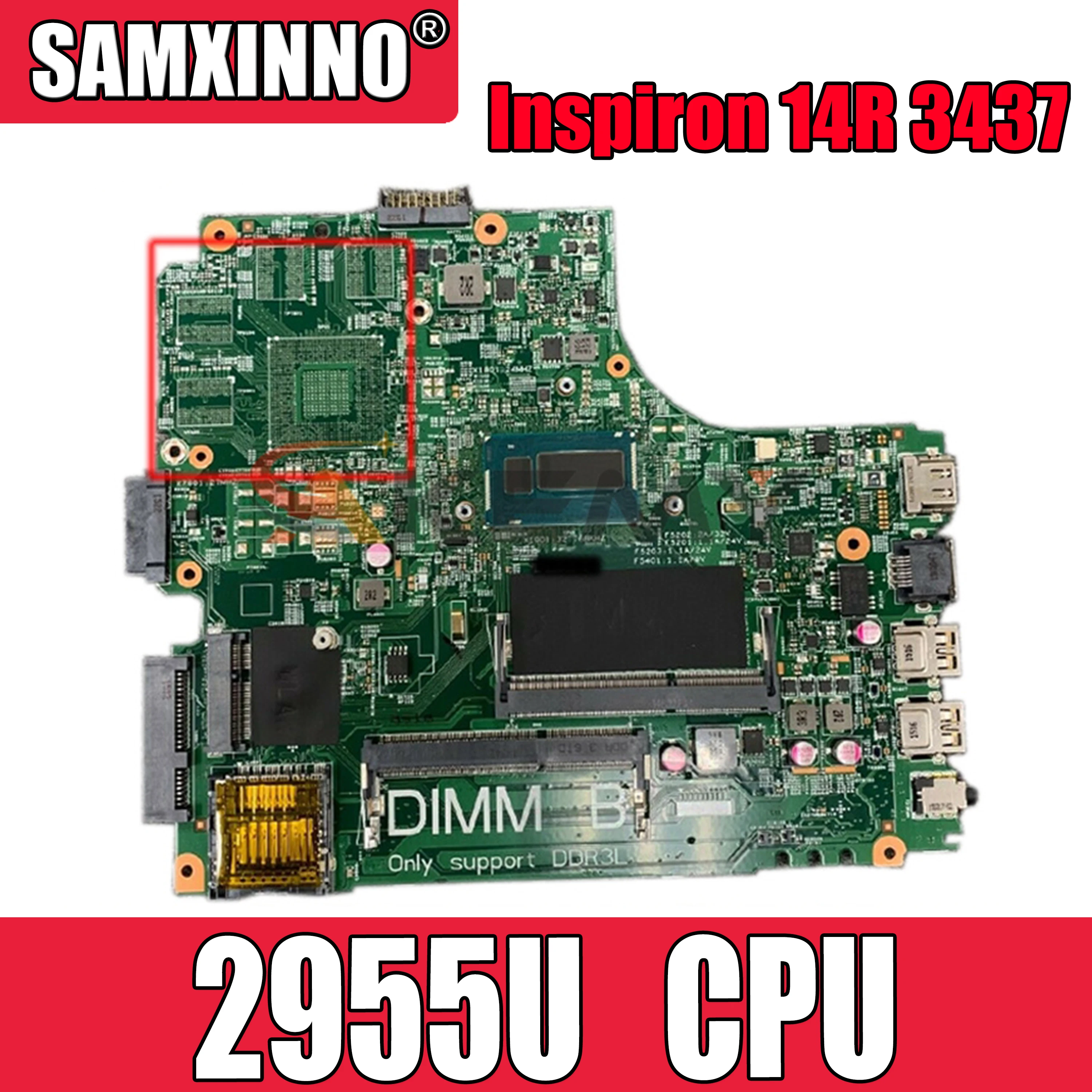 Original Laptop motherboard For DELL Inspiron 14R 3437 5437 2955U Mainboard CN-09DJXD 09DJXD 12307-2
Original Laptop motherboard For DELL Inspiron 14R 3437 5437 2955U Mainboard CN-09DJXD 09DJXD 12307-2