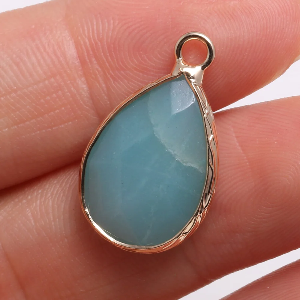 Natural Stone Pendant Water Drop Reiki Heal Faceted Amethysts Amazonite for Fashion Jewelry Making DIY Necklace Earrings
Natural Stone Pendant Water Drop Reiki Heal Faceted Amethysts Amazonite for Fashion Jewelry Making DIY Necklace Earrings