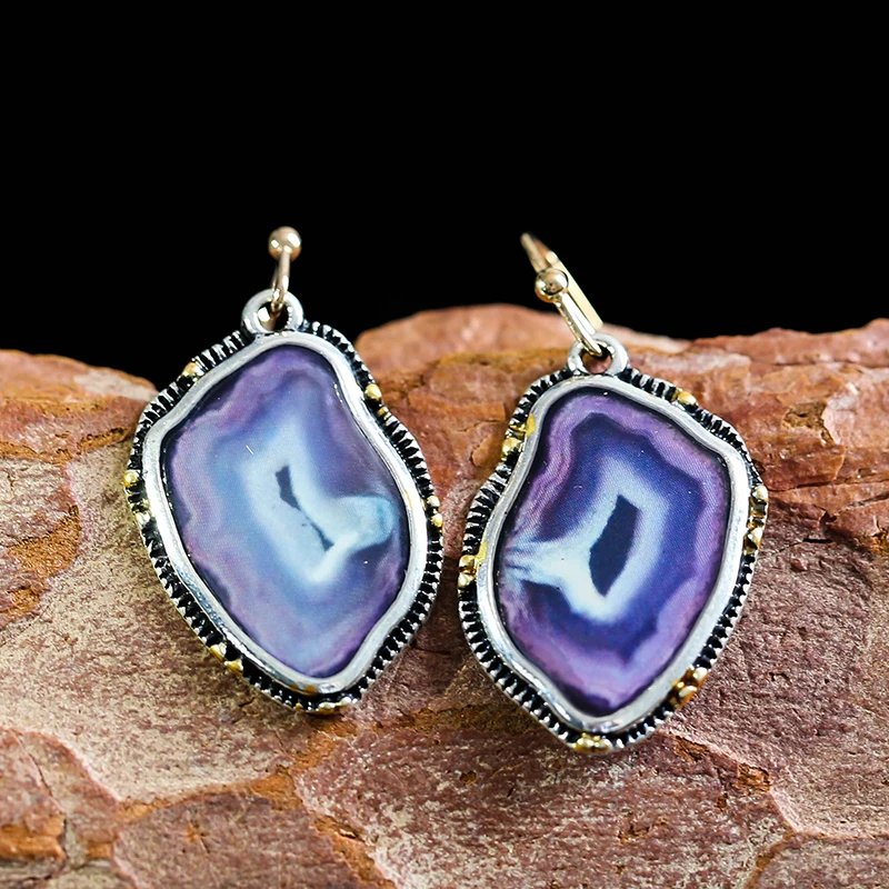 Vintage Purple Crystal Drop Earrings Novelty Irregular Design Handmade Small Statement Dangle Earrings Pendientes Mujer B4D39
Vintage Purple Crystal Drop Earrings Novelty Irregular Design Handmade Small Statement Dangle Earrings Pendientes Mujer B4D39