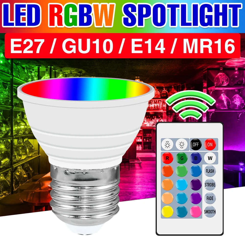 E27 LED Lamp RGB Led Light Bulb 220V Spotlight 15W Lampe GU10 Smart Bulb E14 Smart Control Lamp MR16 Table Lamp Ceiling Lights
E27 LED Lamp RGB Led Light Bulb 220V Spotlight 15W Lampe GU10 Smart Bulb E14 Smart Control Lamp MR16 Table Lamp Ceiling Lights