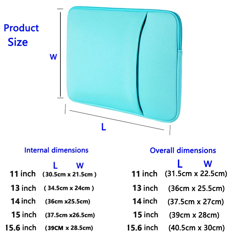 Laptop Sleeve Soft Bag Cover Notebook Pad Case Pocket For Mackbook Air iPad Air 11 13 14 15 15.6 inch
Laptop Sleeve Soft Bag Cover Notebook Pad Case Pocket For Mackbook Air iPad Air 11 13 14 15 15.6 inch