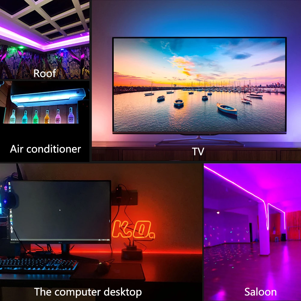 5V USB LED Streifen Licht 1M 2M 3M 5M RGB Strip 5050 Bluetooth Musik Fr Festival Party Schlafzimmer TV Hintergrundbeleuchtung
5V USB LED Streifen Licht 1M 2M 3M 5M RGB Strip 5050 Bluetooth Musik Fr Festival Party Schlafzimmer TV Hintergrundbeleuchtung