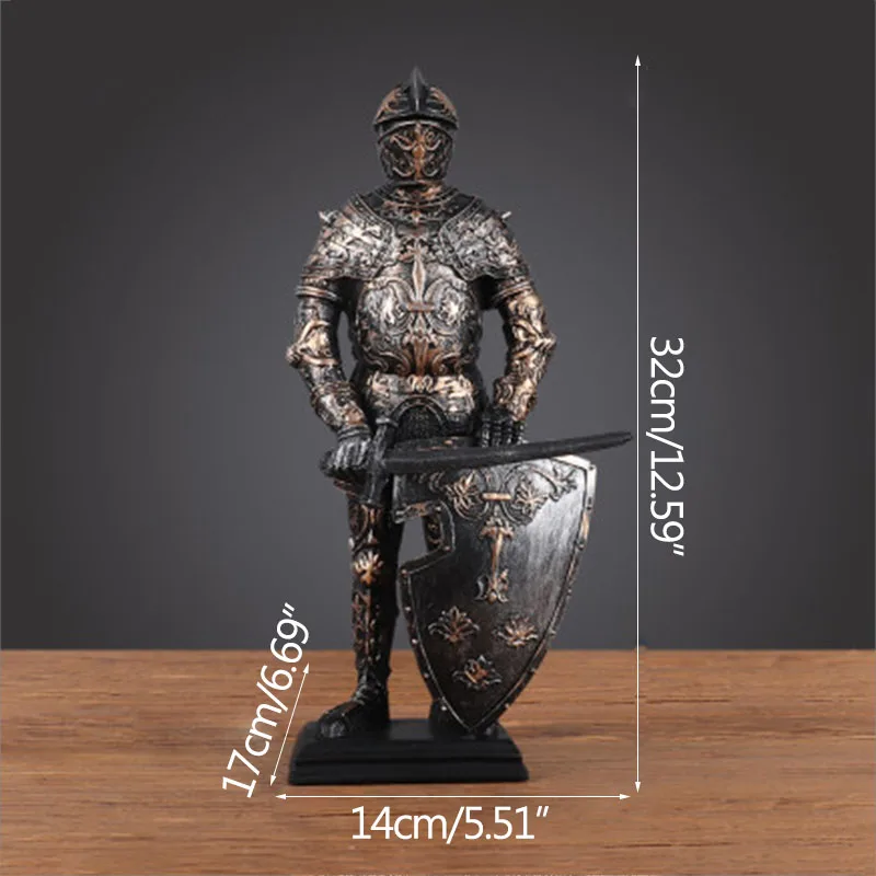 Antique Armor Warrior Medieval Roman Knight Decoration Ornaments European Retro Figurines Internet Cafe Bar KTV Decoration Gifts
Antique Armor Warrior Medieval Roman Knight Decoration Ornaments European Retro Figurines Internet Cafe Bar KTV Decoration Gifts