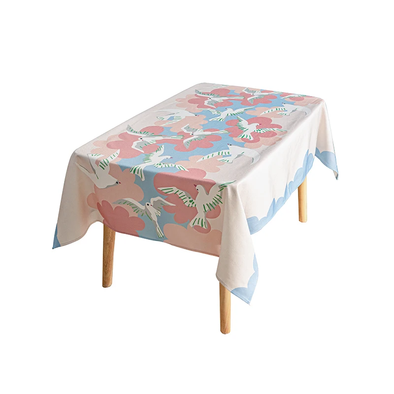 White pigeon cloud waterproof oil-proof no-wash table Nordic wind rectangular modern household tablecloth
White pigeon cloud waterproof oil-proof no-wash table Nordic wind rectangular modern household tablecloth