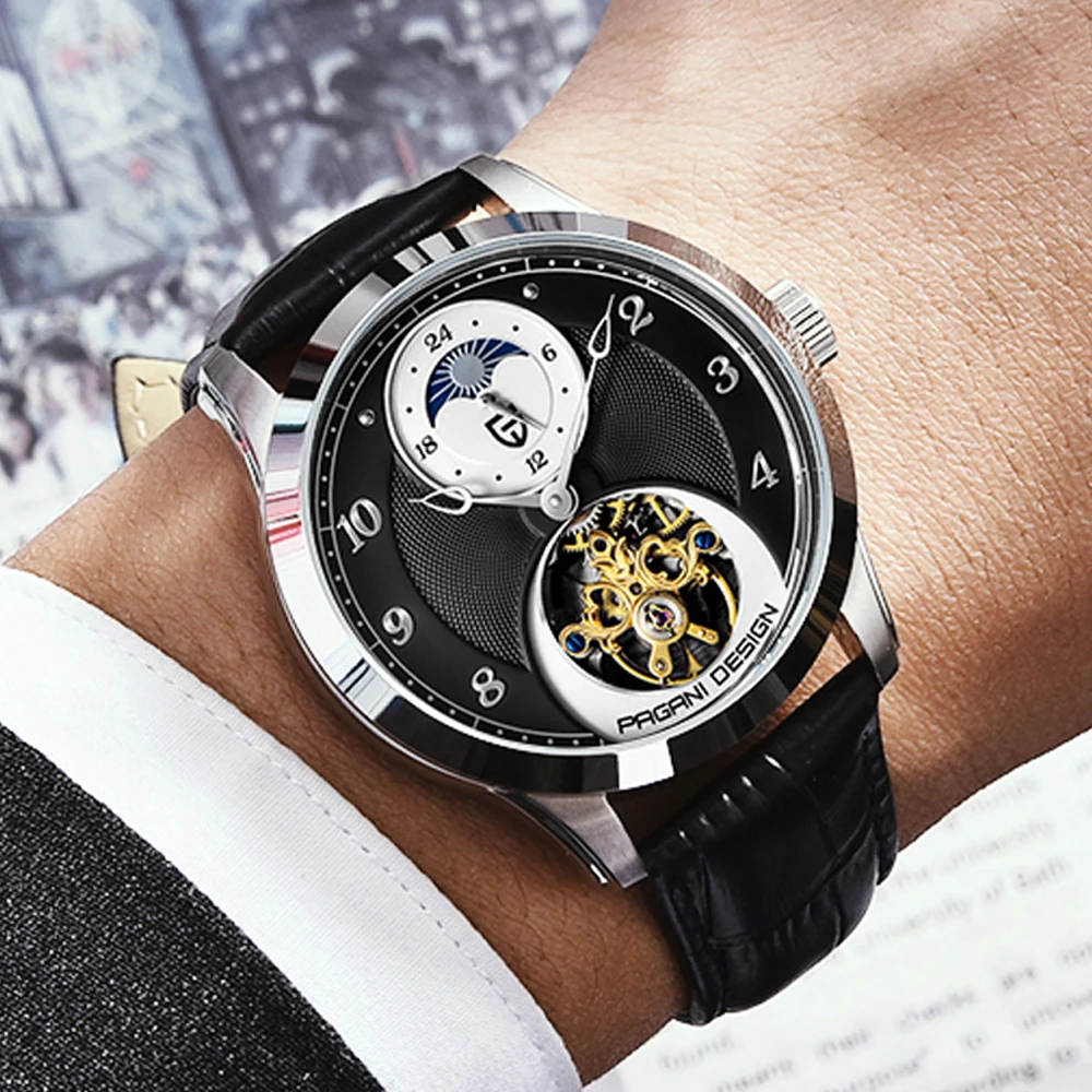 PAGANI DESIGN Fashion Men Mechanical Watch Luxury Sports Watch Men leather Tourbillon Automatic Watch 100M Waterproof Watch
PAGANI DESIGN Fashion Men Mechanical Watch Luxury Sports Watch Men leather Tourbillon Automatic Watch 100M Waterproof Watch