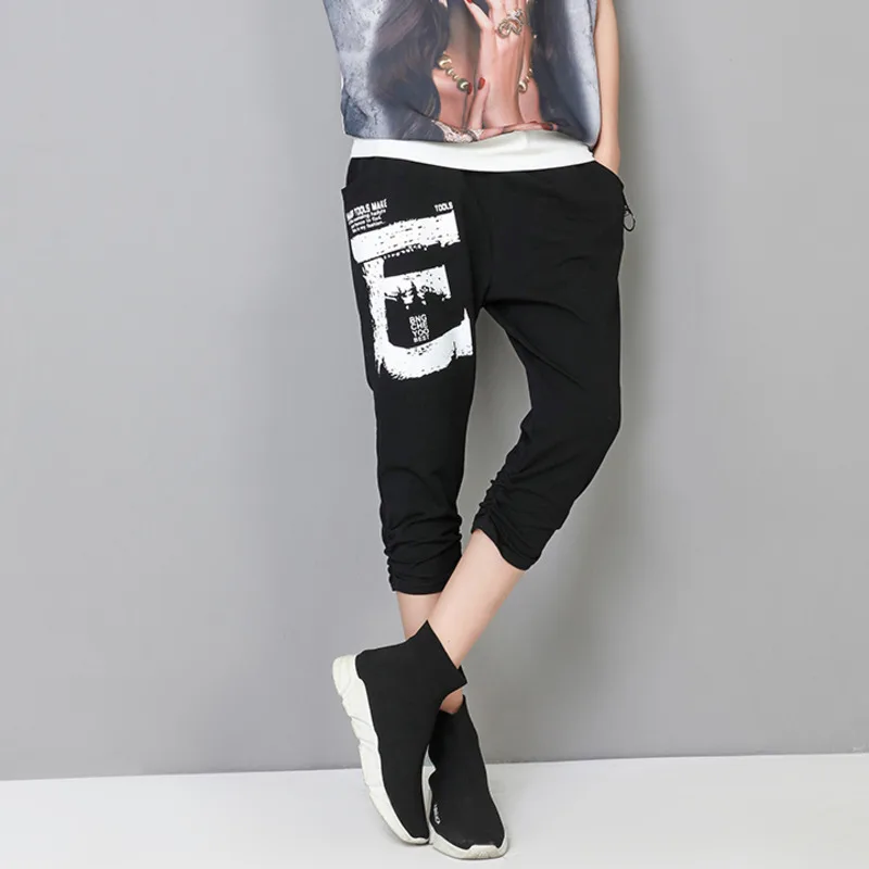 2021 Korean Ladies Summer Harem Pants Womens Elastic Black Vintage Trousers Fashion Printed Pantaloons Plus Size Slouchy Spodnie
2021 Korean Ladies Summer Harem Pants Womens Elastic Black Vintage Trousers Fashion Printed Pantaloons Plus Size Slouchy Spodnie