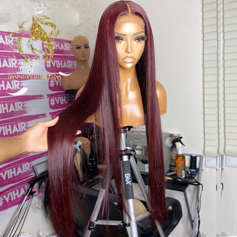 30inch Straight Burgundy 13X4 Lace Front Wigs 99J Colored Lace Front Human Hair Wigs For Women 180% Peruvian Remy Lace Wigs
30inch Straight Burgundy 13X4 Lace Front Wigs 99J Colored Lace Front Human Hair Wigs For Women 180% Peruvian Remy Lace Wigs