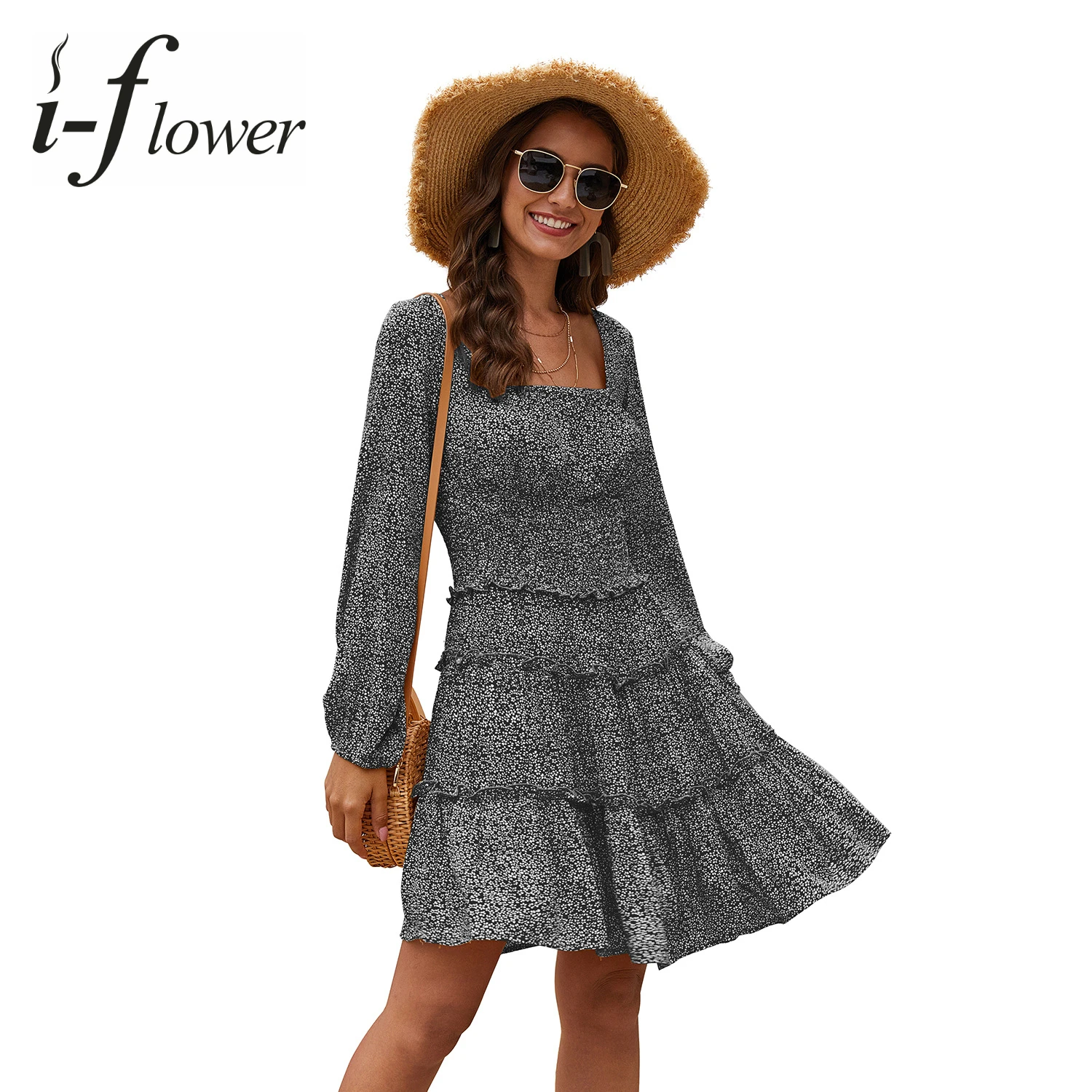 Summer Women's Dress 2022 Printing Casual Elastic High Waist Square Collar Long Sleeve Bodycon Fashion Mini Dress Sundress
Summer Women's Dress 2022 Printing Casual Elastic High Waist Square Collar Long Sleeve Bodycon Fashion Mini Dress Sundress