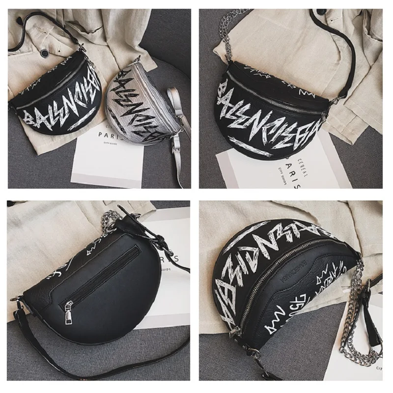 Instagram super hot bag for women 2020 new Korean hip broadband chest bag letter-slant casual crescent bag 
Instagram super hot bag for women 2020 new Korean hip broadband chest bag letter-slant casual crescent bag
