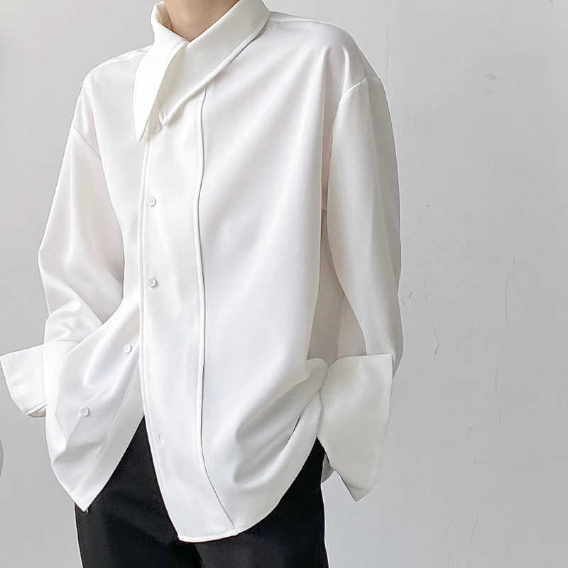 XS-6XL New 2021 Men Women's clothing Catwalk personality Asymmetric temperament Shirt plus size costumes
XS-6XL New 2021 Men Women's clothing Catwalk personality Asymmetric temperament Shirt plus size costumes