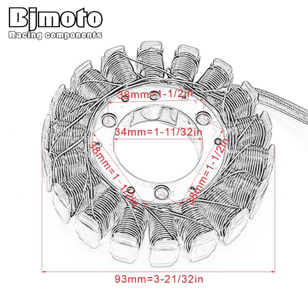 Motorcycle Ignition Stator Coil For Yamaha TTR250 1999-2006 TT250R RAID 1993-2004 4GY-81410-01-00 4GY-81410-02-00 Magneto Coils
Motorcycle Ignition Stator Coil For Yamaha TTR250 1999-2006 TT250R RAID 1993-2004 4GY-81410-01-00 4GY-81410-02-00 Magneto Coils