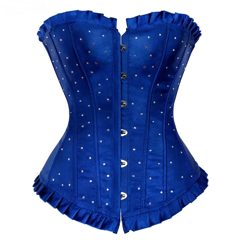Lady bustier corset blue red purple corsets plus size women overbust corset crop top cupless rhinestone costume corset
Lady bustier corset blue red purple corsets plus size women overbust corset crop top cupless rhinestone costume corset