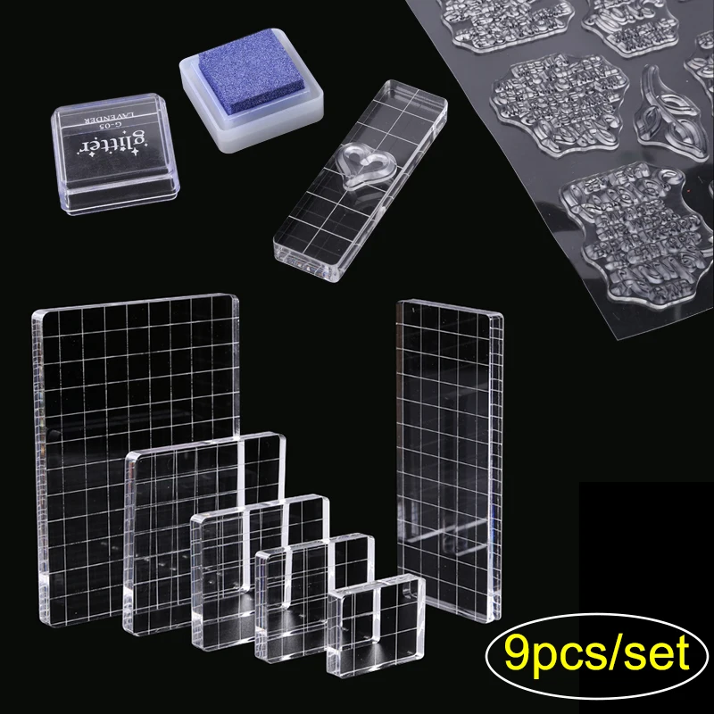 Acrylic Clear Stamping Blocks Pad Sets For DIY Scrapbooking Clear Photo Album Decorative Rubber Stamp Crafts Tools 2021
Acrylic Clear Stamping Blocks Pad Sets For DIY Scrapbooking Clear Photo Album Decorative Rubber Stamp Crafts Tools 2021