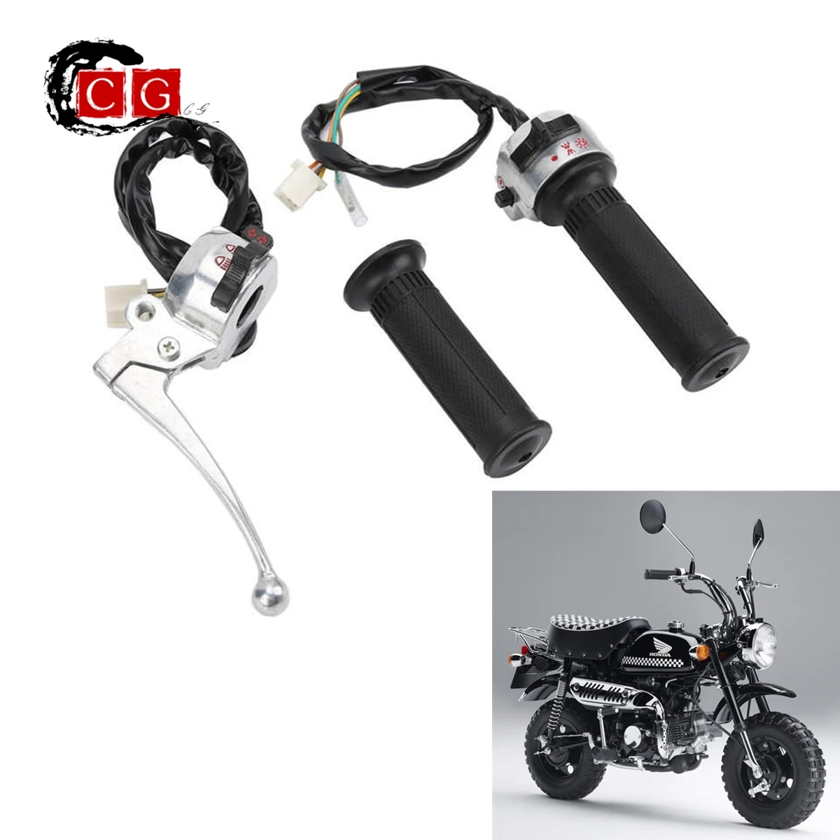 Throttle Grip Assembly Brake Lever Handlebar Grip Switch With Wiring Harness For Honda Z50 Mini Trail Monkey Bike Accessories
Throttle Grip Assembly Brake Lever Handlebar Grip Switch With Wiring Harness For Honda Z50 Mini Trail Monkey Bike Accessories