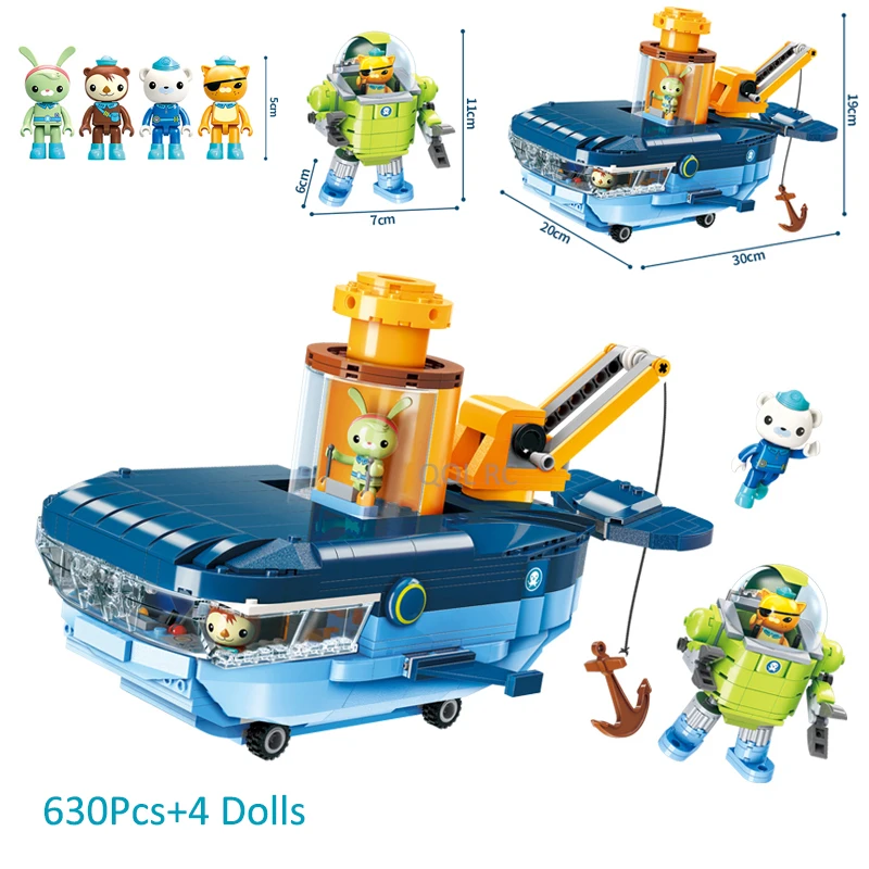 The Octonauts Serise Blue Whale Boat Set Bricks Building Blocks Toys for Children Gifts Cartoons Animation Model 630Pcs 
The Octonauts Serise Blue Whale Boat Set Bricks Building Blocks Toys for Children Gifts Cartoons Animation Model 630Pcs