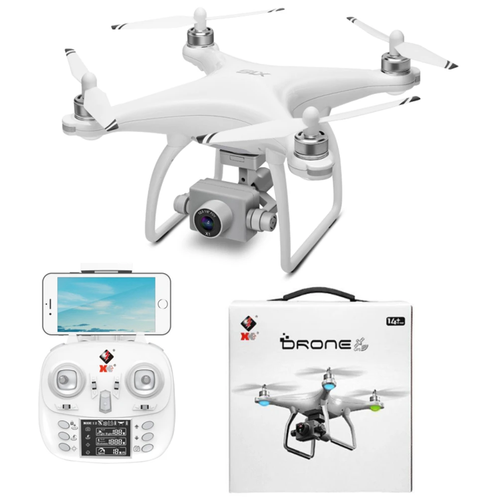 Квадрокоптер Wltoys XK X1S, Радиоуправляемый бесщеточный, с Wi-Fi, FPV, GPS, 4K, HD камерой, бескарданный подвес, 22 минуты полета
Квадрокоптер Wltoys XK X1S, Радиоуправляемый бесщеточный, с Wi-Fi, FPV, GPS, 4K, HD камерой, бескарданный подвес, 22 минуты полета