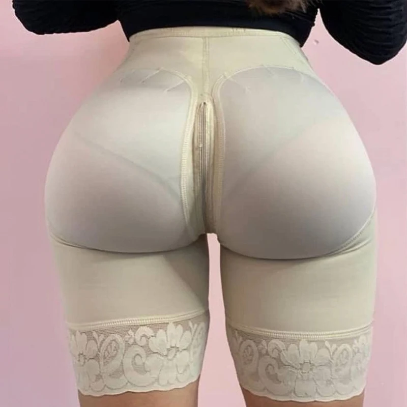 Butt Lifter Compression Garment Front Closure Tummy Control Women's Pantaloons Lace Abdomen Shorts
Butt Lifter Compression Garment Front Closure Tummy Control Women's Pantaloons Lace Abdomen Shorts