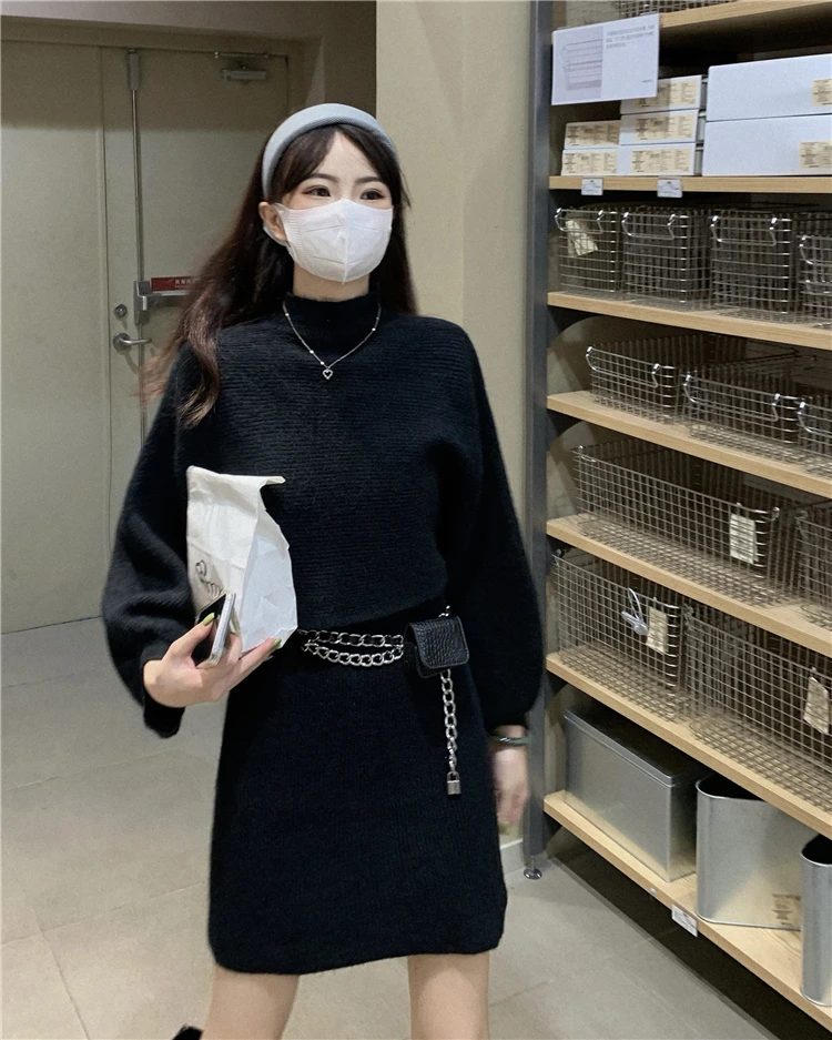 Spring Autumn Knitted Dress Set For Women Lantern Sleeve O Neck Pullover Sweater + Sleeveless Mini Dress Ladies High Street Suit
Spring Autumn Knitted Dress Set For Women Lantern Sleeve O Neck Pullover Sweater + Sleeveless Mini Dress Ladies High Street Suit