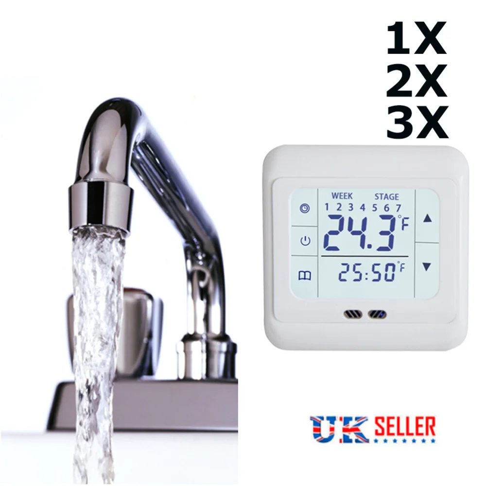 Programmable Digital Thermoregulator Touch Screen Room Heating Thermostat Underfloor Heating for Warm Floor Electric Heating Sys
Programmable Digital Thermoregulator Touch Screen Room Heating Thermostat Underfloor Heating for Warm Floor Electric Heating Sys