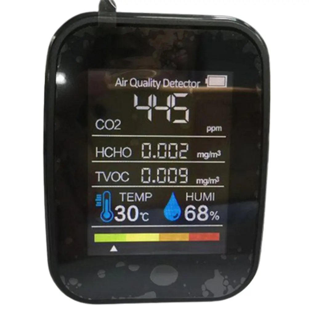 5 в 1, детектор углекислого газа, температуры и влажности воздуха
5 в 1, детектор углекислого газа, температуры и влажности воздуха