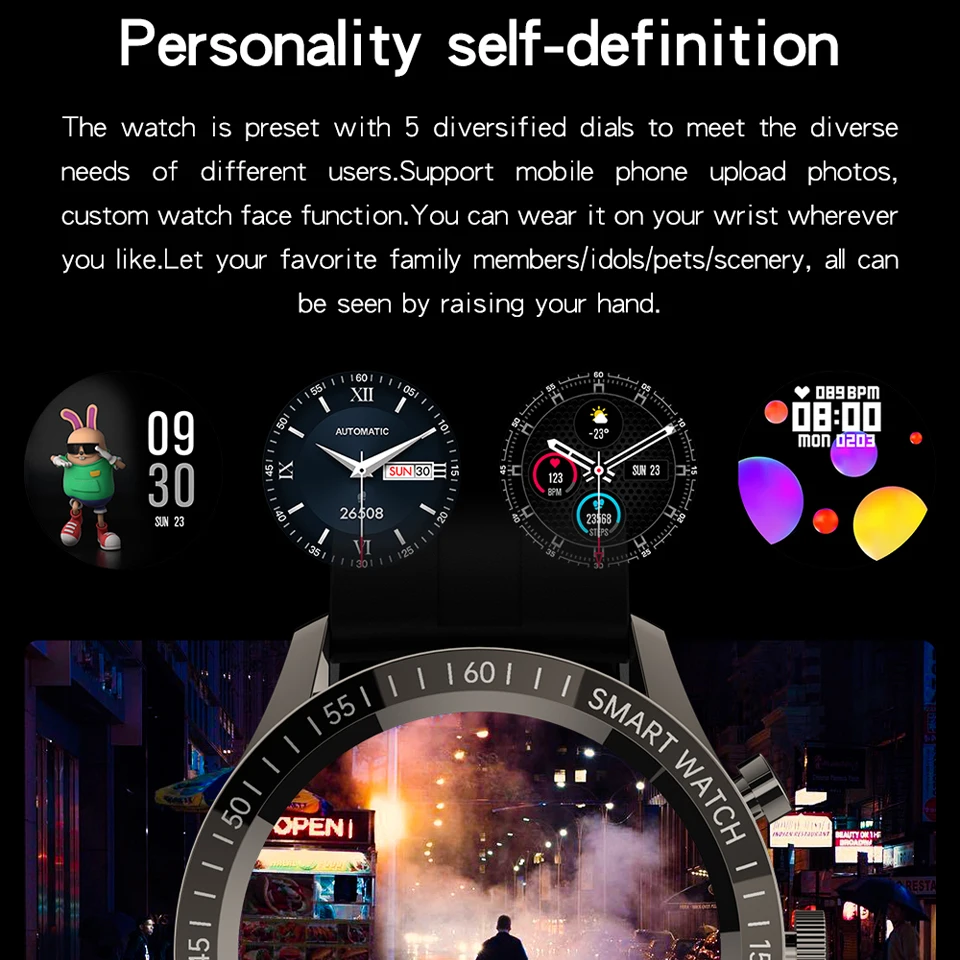 COCIFIT QY05 Smart Watch 360*360 High Resolution Full HD Touch Screen Men's Smartwatch Fitness Watch Customizable Wallpaper
COCIFIT QY05 Smart Watch 360*360 High Resolution Full HD Touch Screen Men's Smartwatch Fitness Watch Customizable Wallpaper