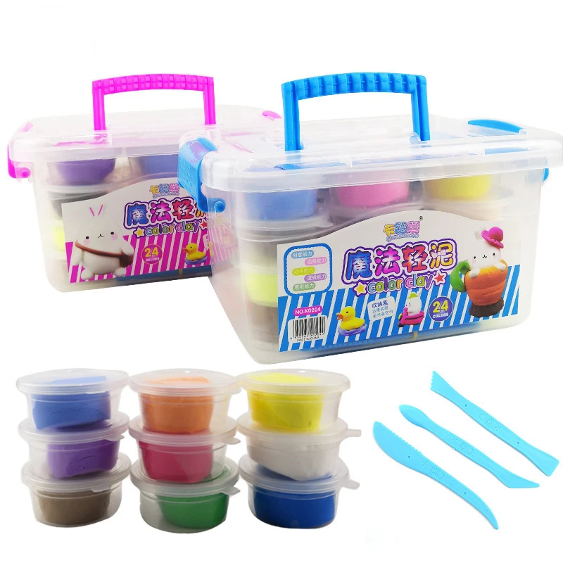 24 Color Slime Supplies Gifts For Kids Soft Clay DIY Kit Sensory Play Stress Relief Toy Stretchy Soft Tool Creative For Kid Gift
24 Color Slime Supplies Gifts For Kids Soft Clay DIY Kit Sensory Play Stress Relief Toy Stretchy Soft Tool Creative For Kid Gift