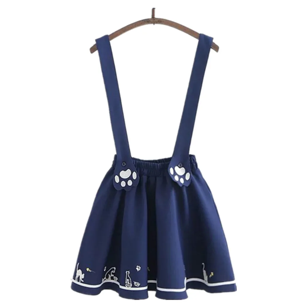 Lolita Style Women Suspender Skirt High Waist Sweet Cartoon Blue Mini Skirts Japanese y2k Harajuku Korean Skirt With Straps
Lolita Style Women Suspender Skirt High Waist Sweet Cartoon Blue Mini Skirts Japanese y2k Harajuku Korean Skirt With Straps