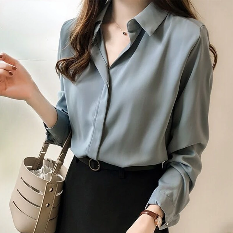 Spring Women New Fashion Blouses Solid Plus Size Female Clothes Loose Shirt Long Sleeve Blouse Simple OL Feminine Womens Tops22
Spring Women New Fashion Blouses Solid Plus Size Female Clothes Loose Shirt Long Sleeve Blouse Simple OL Feminine Womens Tops22