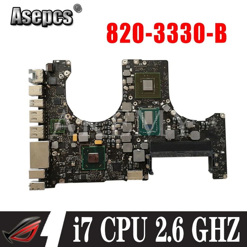 Материнская плата для ноутбука Macbook Pro 15 4 "A1286 2 6 ГГц i7 материнскую плату 820 3330 B