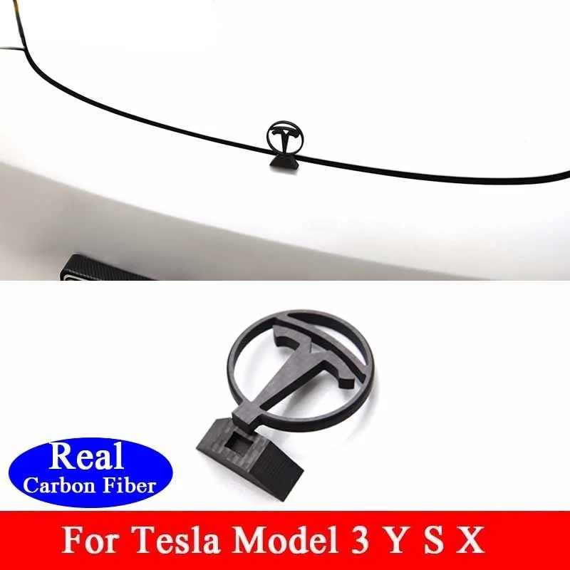 For Tesla Model 3 X S Y Car LOGO Real Carbon Fiber Upright Front Rear Frunk Decoration Accessories
For Tesla Model 3 X S Y Car LOGO Real Carbon Fiber Upright Front Rear Frunk Decoration Accessories