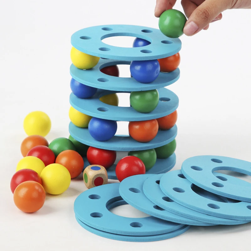 Montessori Toy Rainbow Ball Tower Stacking Tower Game Children's Color Cognition Hand-eye Coordination Training Educational Toys 
Montessori Toy Rainbow Ball Tower Stacking Tower Game Children's Color Cognition Hand-eye Coordination Training Educational Toys