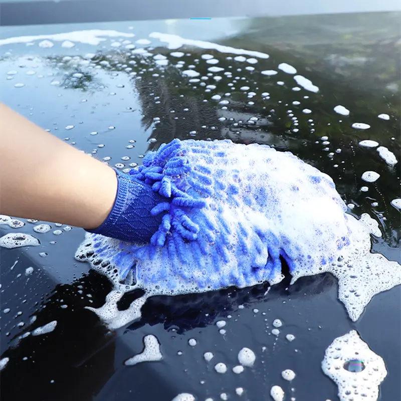 

Microfiber Chenille Car Styling Car Motorcycle Wash Vehicle Auto Cleaning Mitt Glove equipment Car detailing Cloths Home Duster