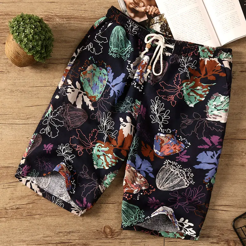 Повседневные мужские шорты с принтом на шнурке, уличная одежда 2020, летние модные мужские шорты из хлопка и льна, пляжные шорты, штаны большог... 
Повседневные мужские шорты с принтом на шнурке, уличная одежда 2020, летние модные мужские шорты из хлопка и льна, пляжные шорты, штаны большог...