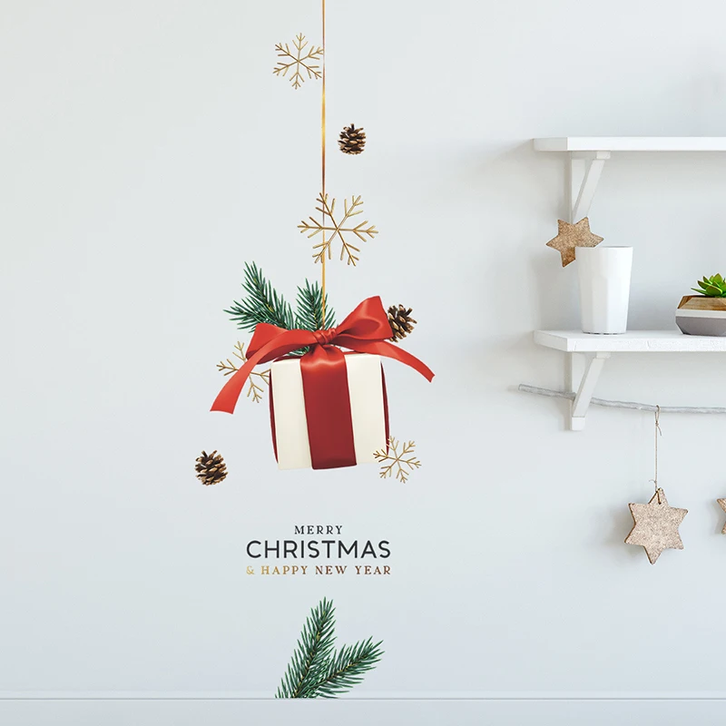 Christmas gift pattern Wall Stickers Christmas door decoration wallpaper Home Decor New Year Decals Glass window Door Sticker
Christmas gift pattern Wall Stickers Christmas door decoration wallpaper Home Decor New Year Decals Glass window Door Sticker