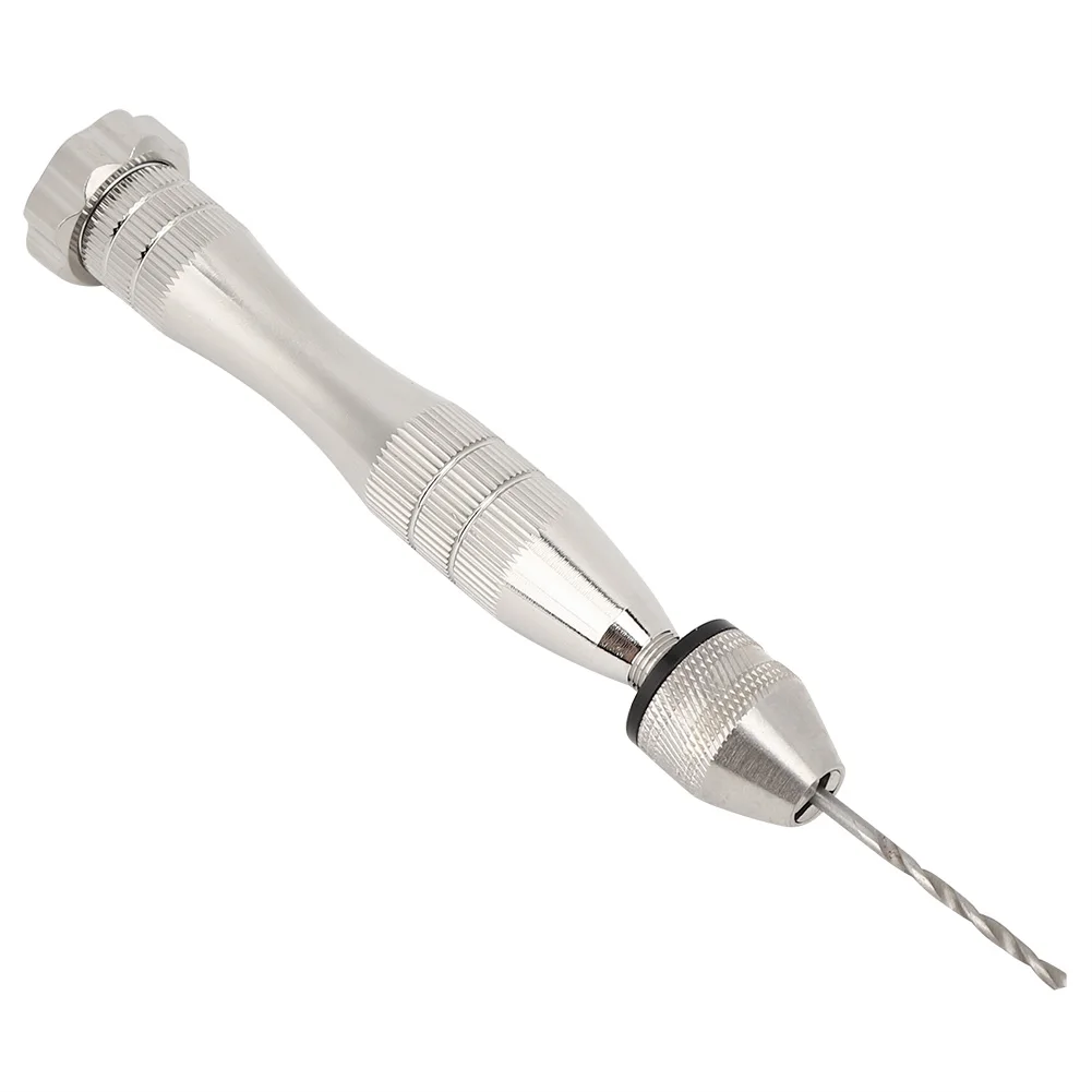 Hand Twist Drill Silver Aluminum Alloy with 10 Different Drill Bit Set Hardware Accessory Step Drill
Hand Twist Drill Silver Aluminum Alloy with 10 Different Drill Bit Set Hardware Accessory Step Drill