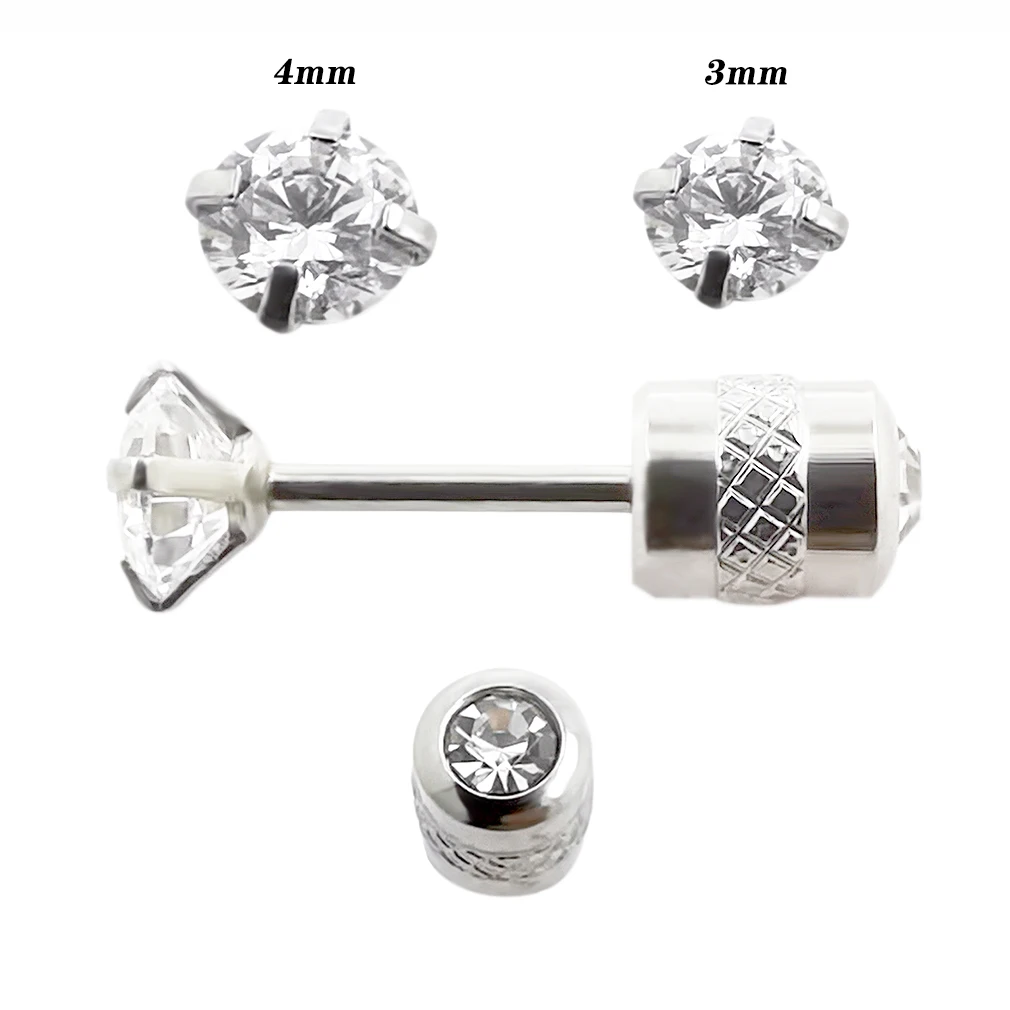 JHJT 1PC 16G Ear Stud Earrings Unisex Women Men Earrings Piercing Nail Stainless Steel Body Jewelry
JHJT 1PC 16G Ear Stud Earrings Unisex Women Men Earrings Piercing Nail Stainless Steel Body Jewelry