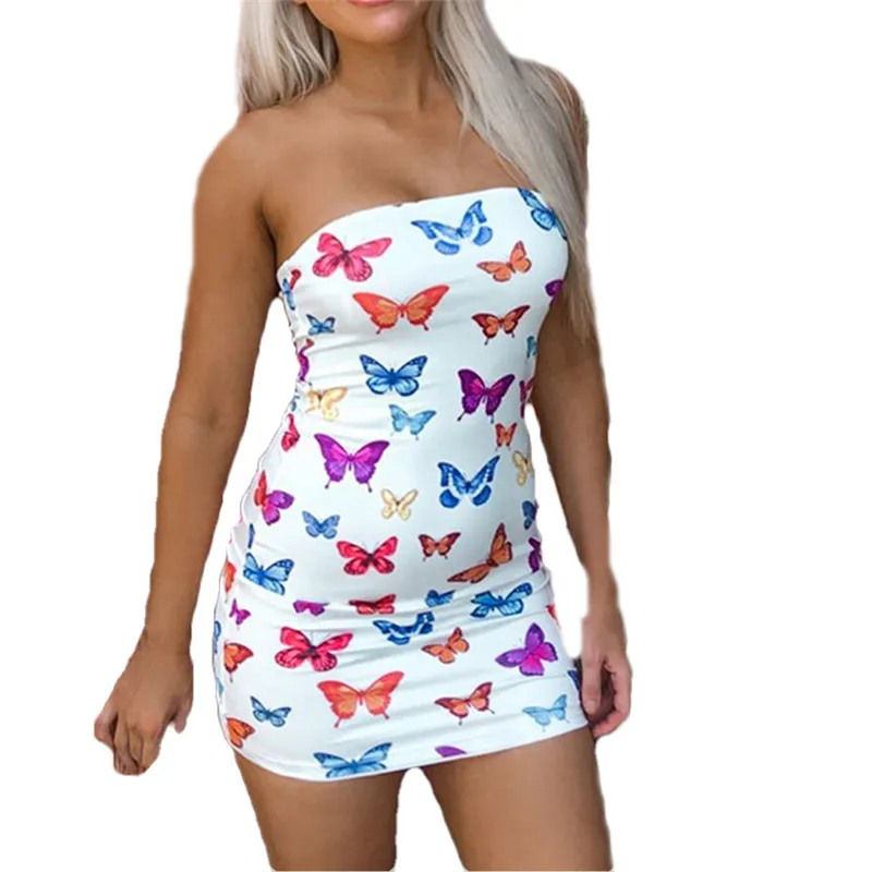 Летнее платье для женщин с принтом бабочки тонкое сексуальное платье без бретелек Вечерние Платье облегающее мини обертывание груди модны...
Летнее платье для женщин с принтом бабочки тонкое сексуальное платье без бретелек Вечерние Платье облегающее мини обертывание груди модны...