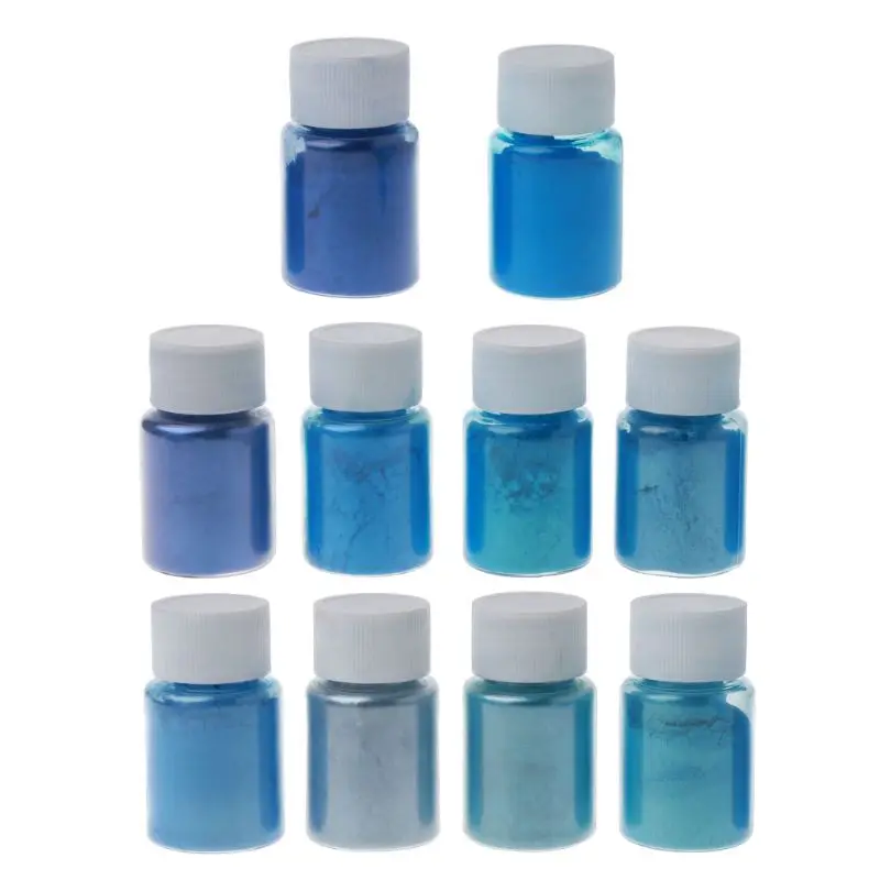 10 Colors Sea Blue Mica Powder Pearl Pigment Epoxy Resin Colorant Cosmetic Grade Make up Soap Making Pearl Color Dye Kit
10 Colors Sea Blue Mica Powder Pearl Pigment Epoxy Resin Colorant Cosmetic Grade Make up Soap Making Pearl Color Dye Kit