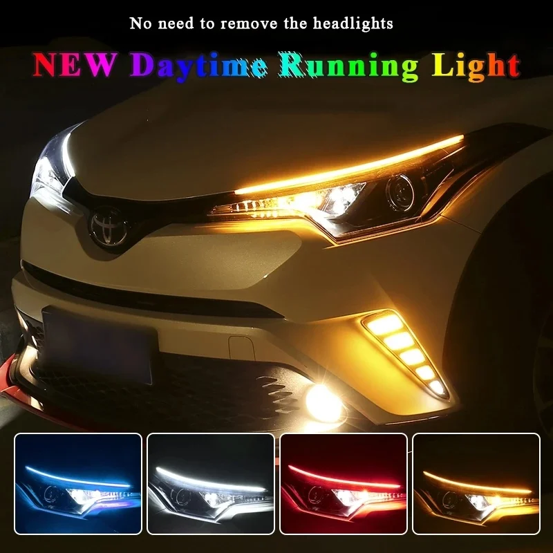 12v Turn Signal Waterproof Ultra-thin Car Daytime Running Lights Flexible Flexible Hose White Red Flashing Yellow LED Light Bar
12v Turn Signal Waterproof Ultra-thin Car Daytime Running Lights Flexible Flexible Hose White Red Flashing Yellow LED Light Bar