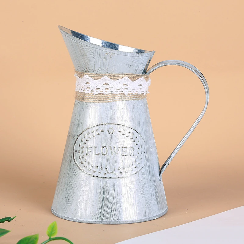 Jug Vintage Rural Style Iron Sheet Jug Water Pot Beautifully Garden Flower Pot Home Hotel Party Decoration Outdoor Tool
Jug Vintage Rural Style Iron Sheet Jug Water Pot Beautifully Garden Flower Pot Home Hotel Party Decoration Outdoor Tool