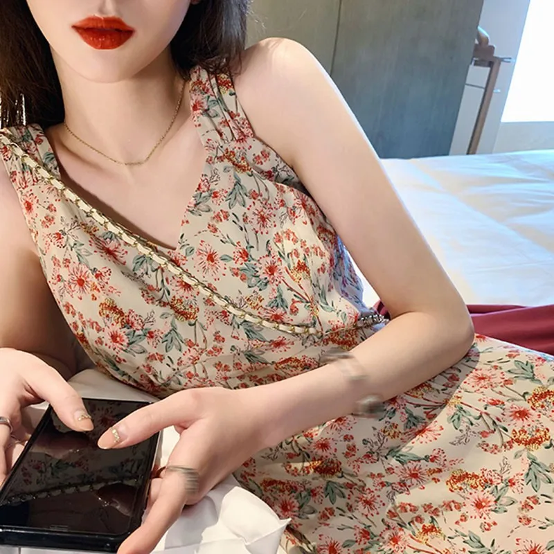 Women Elegant Floral V neck Sling Dress Sleeveless Split Summer Beach Style Holiday Slim Long Vestidos , .,
Women Elegant Floral V neck Sling Dress Sleeveless Split Summer Beach Style Holiday Slim Long Vestidos , .,