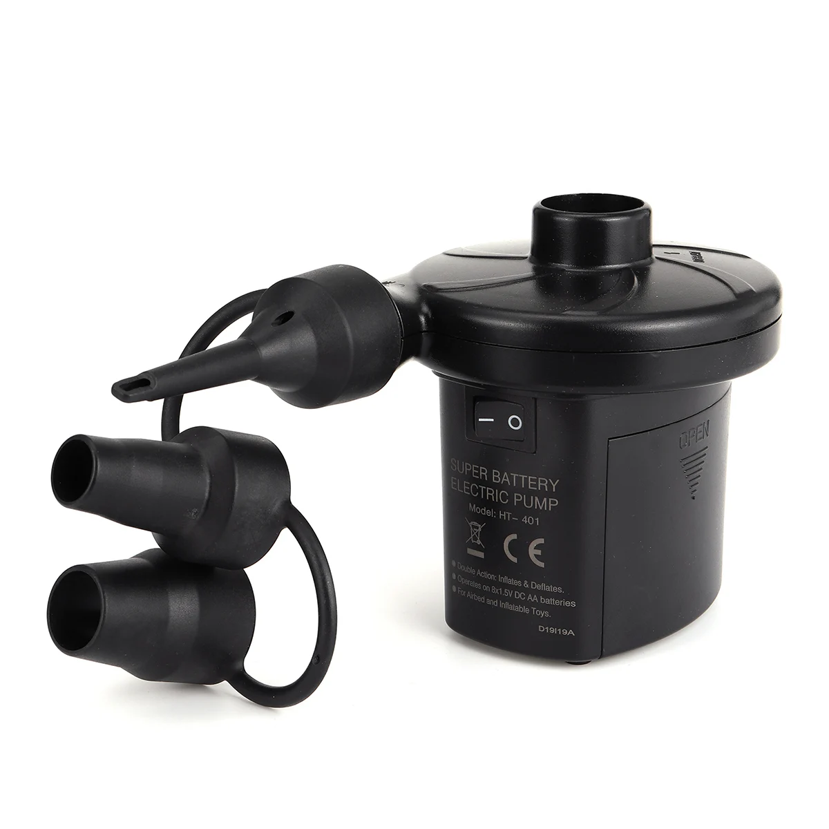 Electric Air Pump Dual Power Mattress Pump with 3 Nozzles for Inflatable Blow up Pool, Raft Bed Boat Toy
Electric Air Pump Dual Power Mattress Pump with 3 Nozzles for Inflatable Blow up Pool, Raft Bed Boat Toy